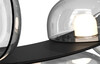 Миниатюра фото подвесной светодный светильник crystal lux bosque sp7 l3000 black/transparent | 220svet.ru